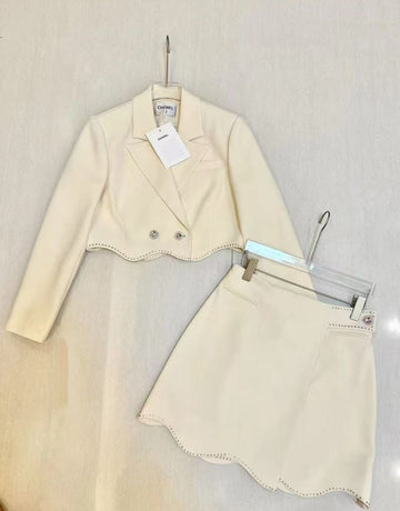 Chanel Crop Jacket with skirt