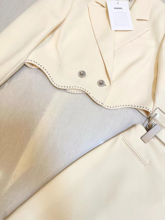 Chanel Crop Jacket with skirt