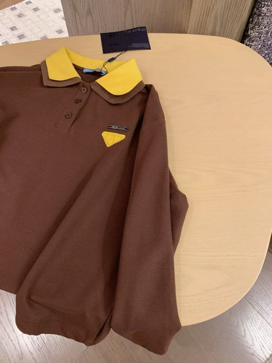 Prada long-sleeve polo shirt