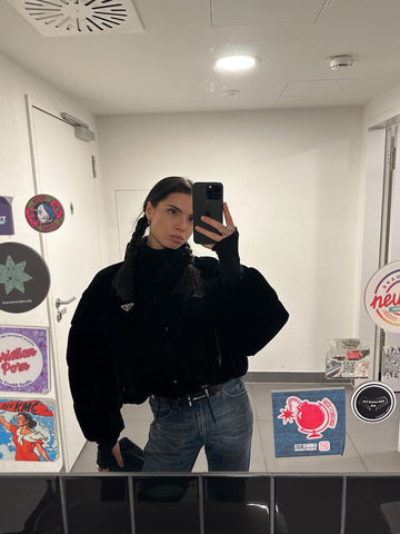Prada velvet puffer Jacket
