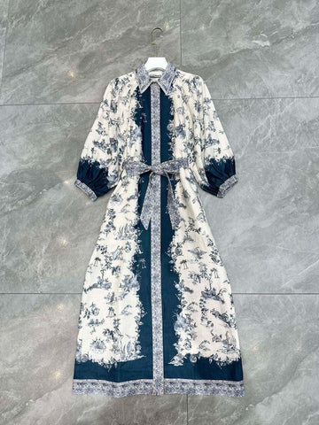 𝖠𝗅𝖾𝗆𝖺𝗂𝗌  linen midi shirt