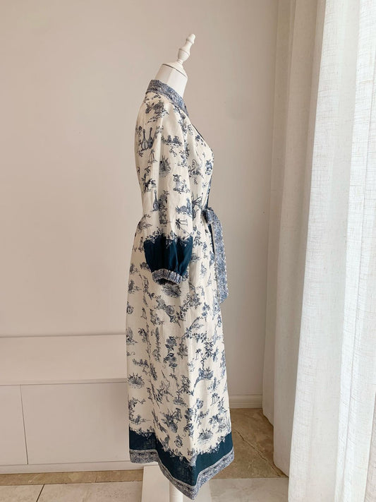 𝖠𝗅𝖾𝗆𝖺𝗂𝗌  linen midi shirt