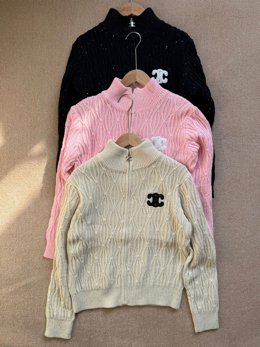 Celine Cardigan zip-up sweater