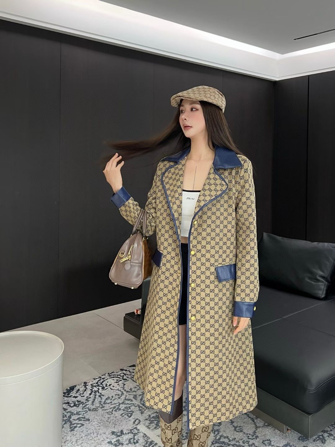 Gucci canvas coat